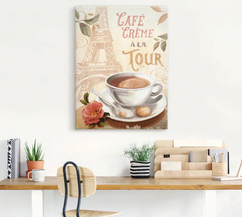 Artland Leinwandbild "Kaffee in Europa II", Getränke, (1 St.), auf Keilrahm günstig online kaufen