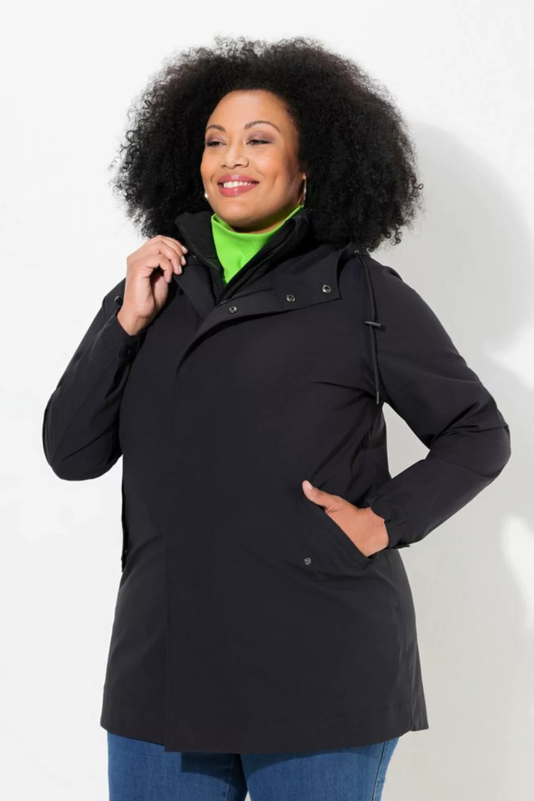 Ulla Popken Funktionsjacke HYPRAR 3-in1-Funktionsjacke A-Linie Steppweste günstig online kaufen