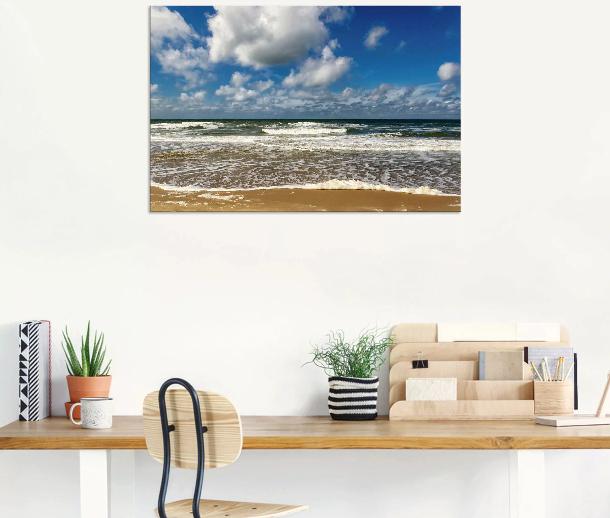 Artland Wandbild »Meeresblick Strand Paal«, Strandbilder, (1 St.), als Alub günstig online kaufen