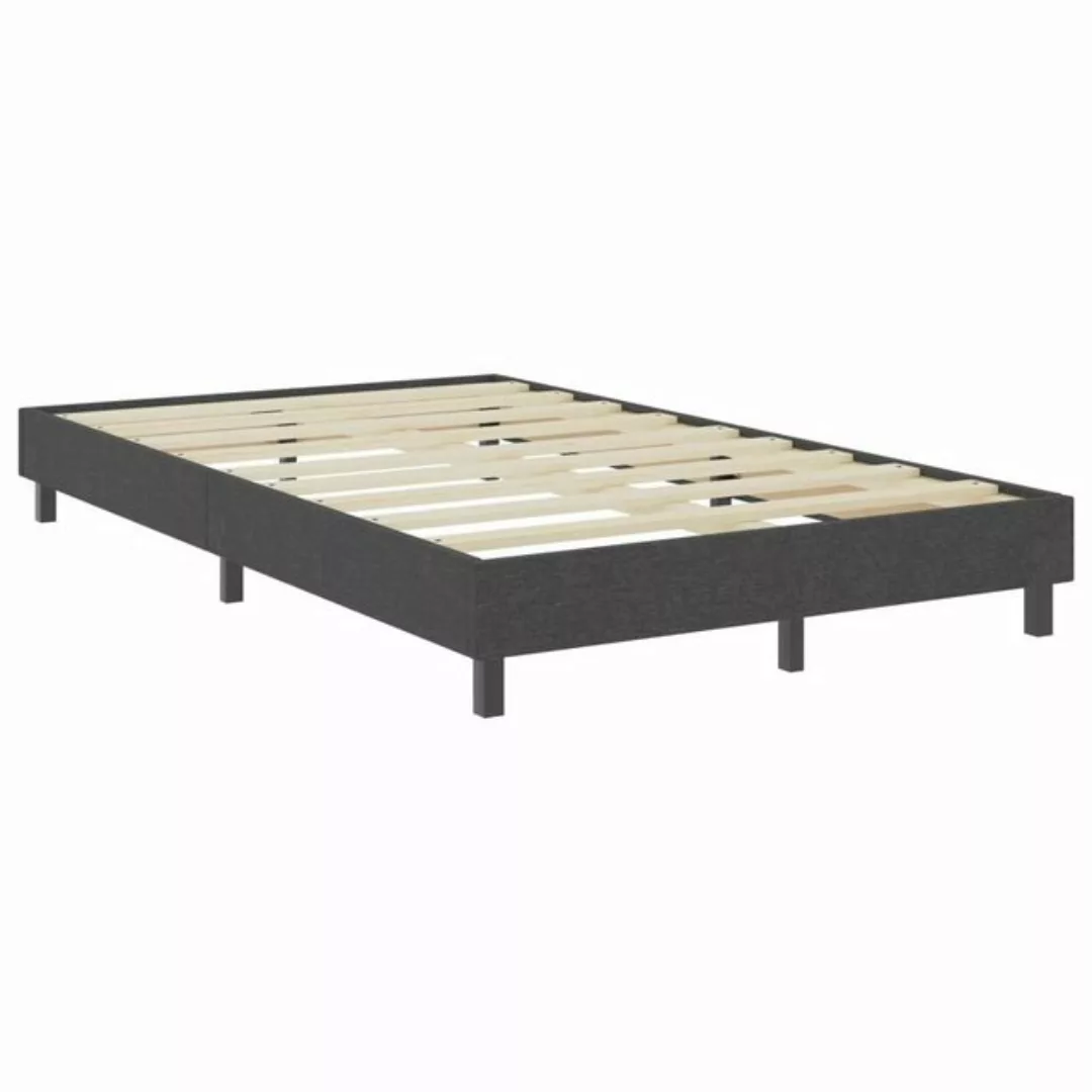 furnicato Bettgestell Boxspring-Grau Stoff 120x200 cm (1-tlg) günstig online kaufen