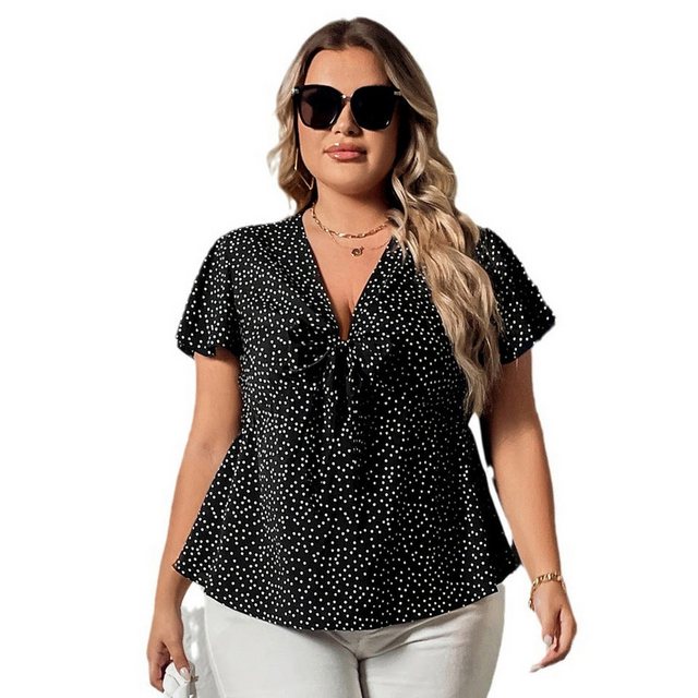 YRIIOMO T-Shirt Großformat lockere Damen Taille bedrucktes Damen Oberteil günstig online kaufen