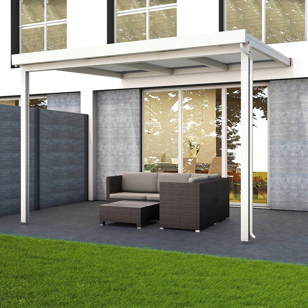 GUTTA Terrassendach "Premium", BxT: 309x306 cm, Dach Acryl bronce günstig online kaufen