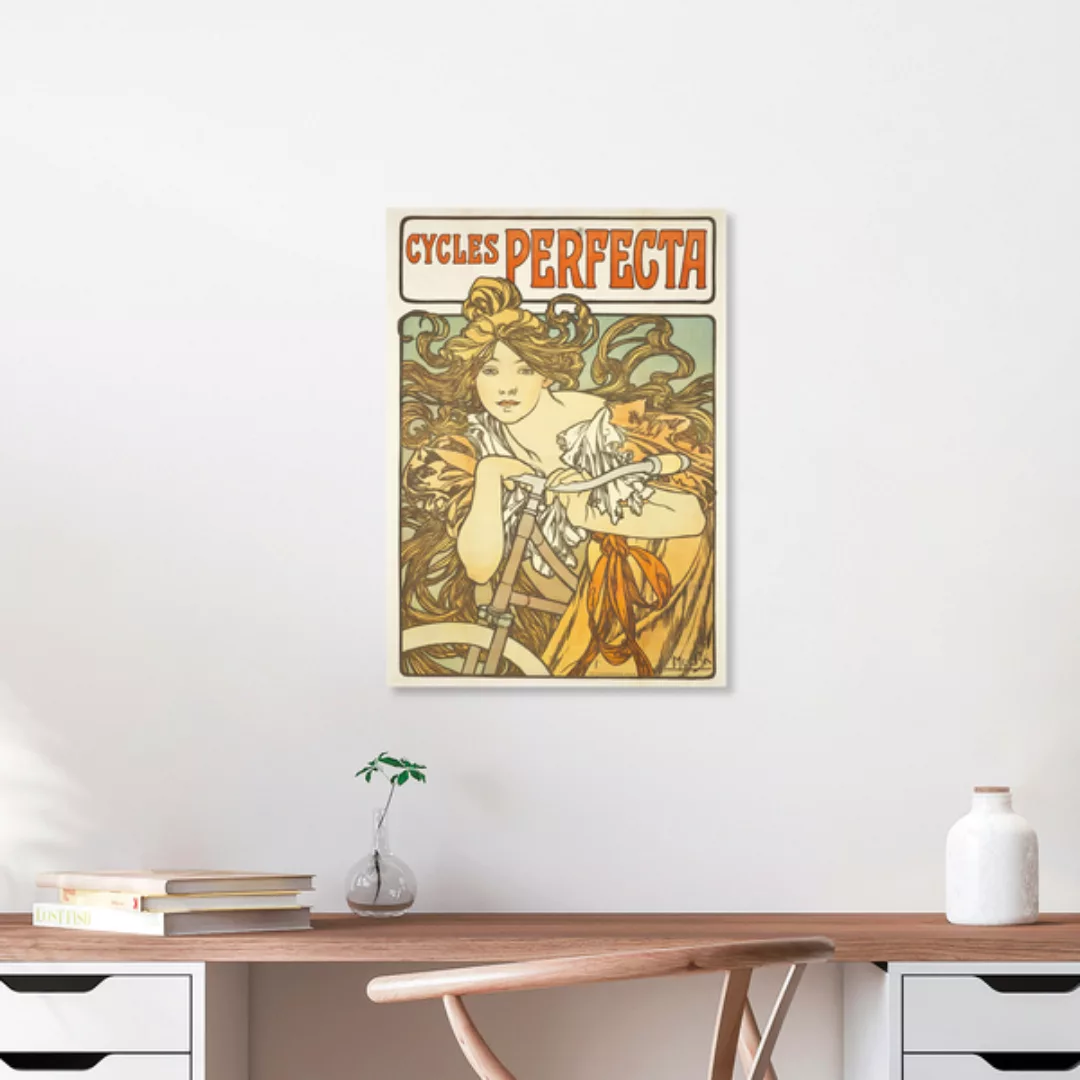 Poster / Leinwandbild - Alphonse Mucha: Cycles Perfecta günstig online kaufen