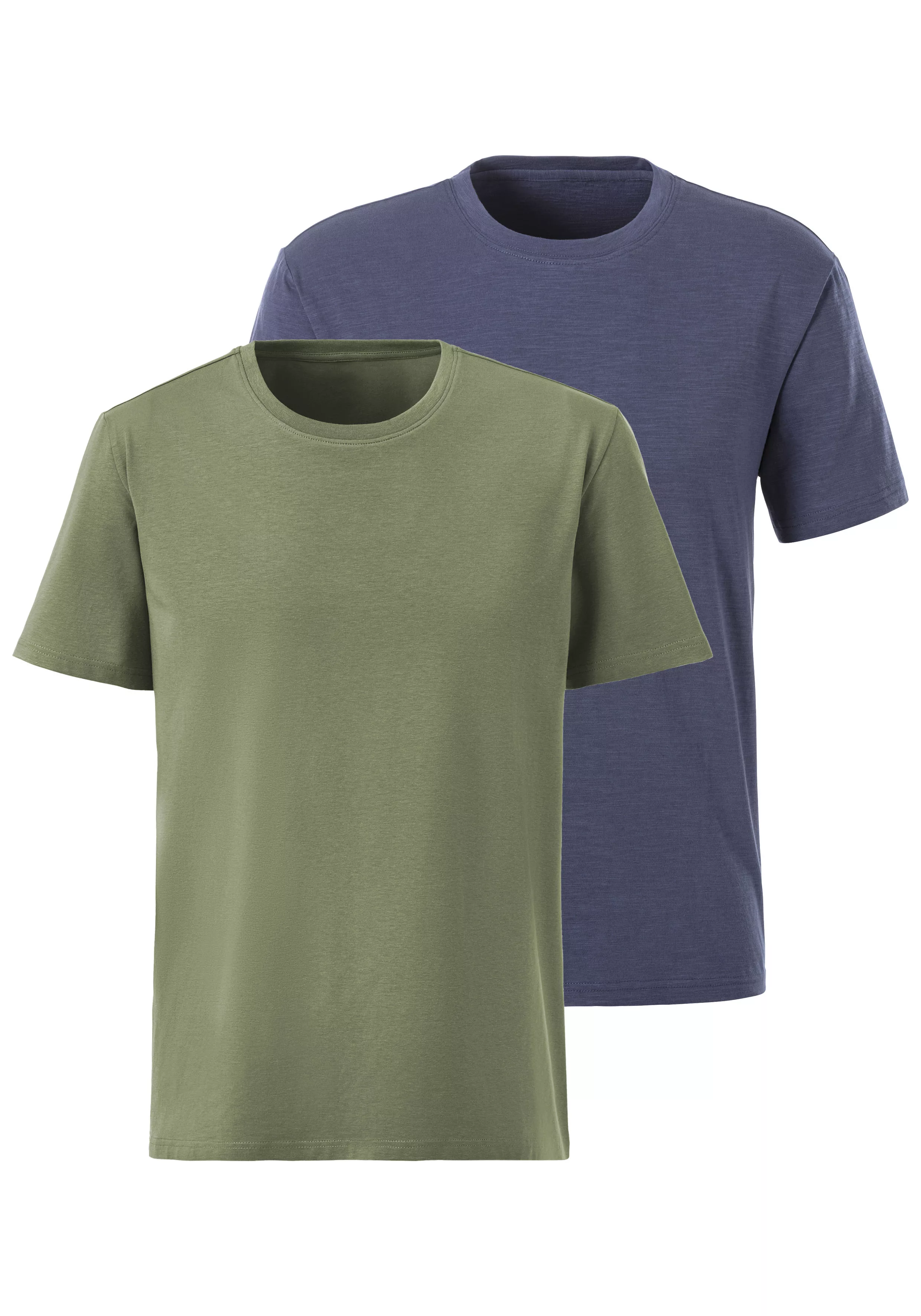 John Devin T-Shirt, (Packung, 2 tlg., 2er-Pack), aus strukturierter Baumwol günstig online kaufen