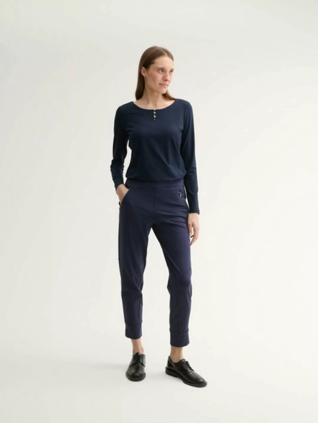 TOM TAILOR 7/8-Hose Lockere Cropped Hose mit Reißverschlusstaschen günstig online kaufen