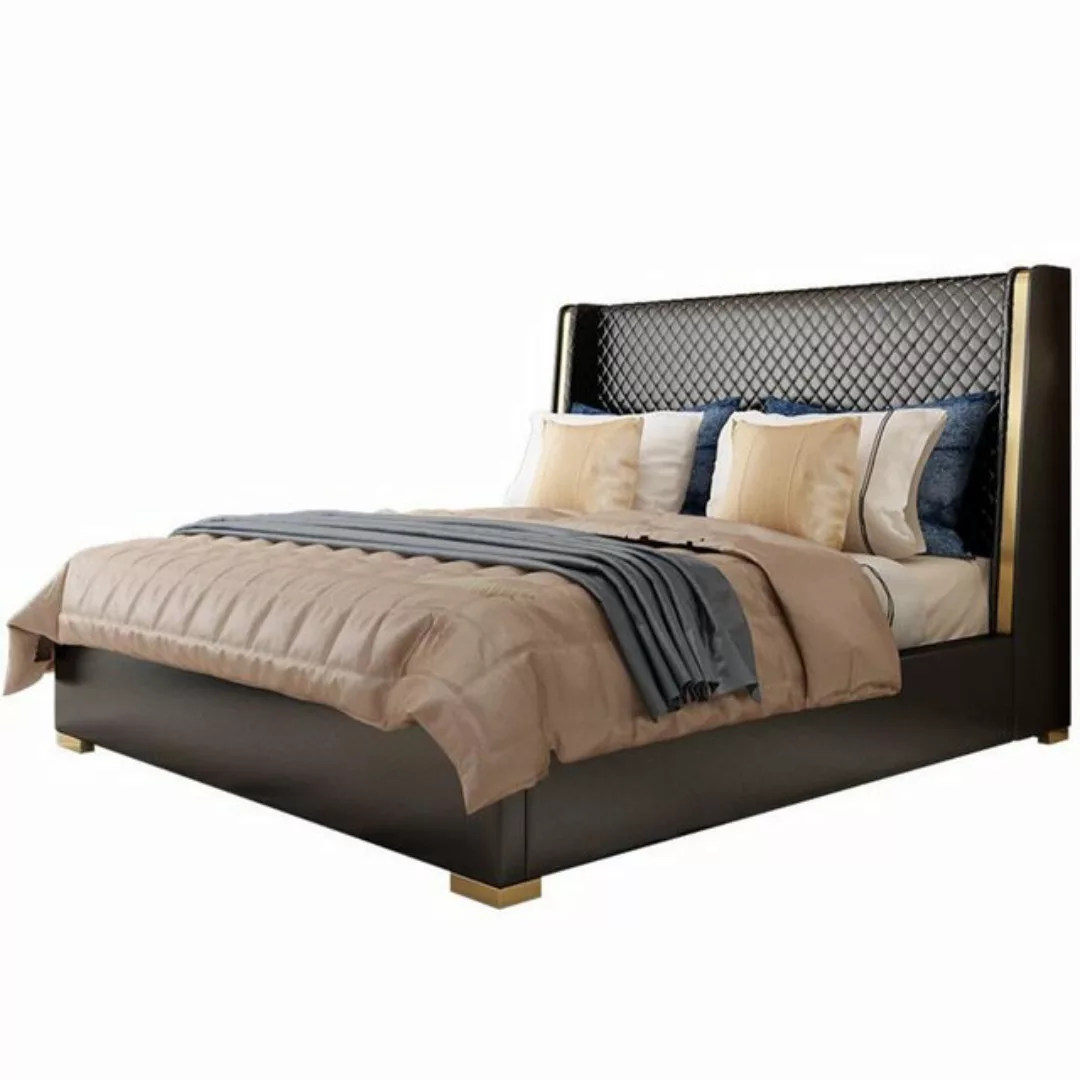 JVmoebel Bett, Designer Polsterbett Bett Betten Stoff Holz Luxus Ehebett 18 günstig online kaufen