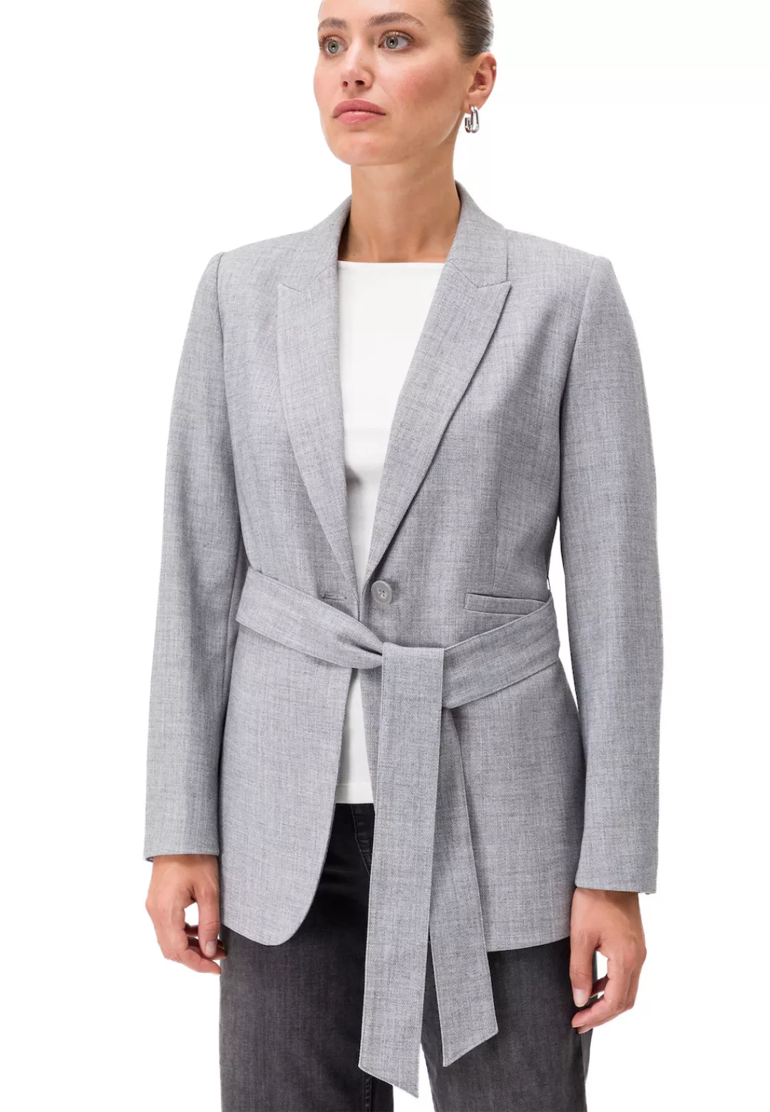 Zero Kurzblazer "zero Blazer mit Bindegürtel", Gürtel günstig online kaufen