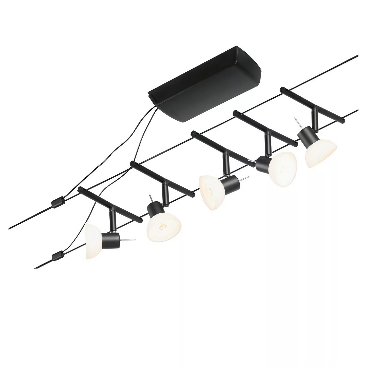 Paulmann Wire Sheela Seilsystem, 5-fl. 5 m schwarz günstig online kaufen