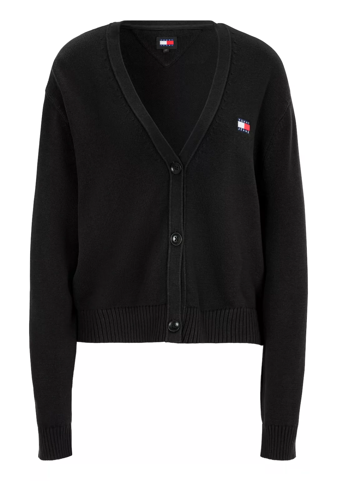 Tommy Jeans Curve Strickjacke "TJW ESSENTIAL BADGE CARDIGAN EXT", in Großen günstig online kaufen