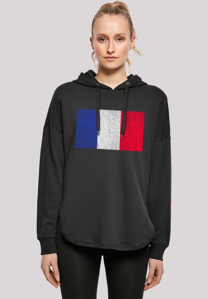 F4NT4STIC Kapuzenpullover France Frankreich Flagge distressed Print günstig online kaufen