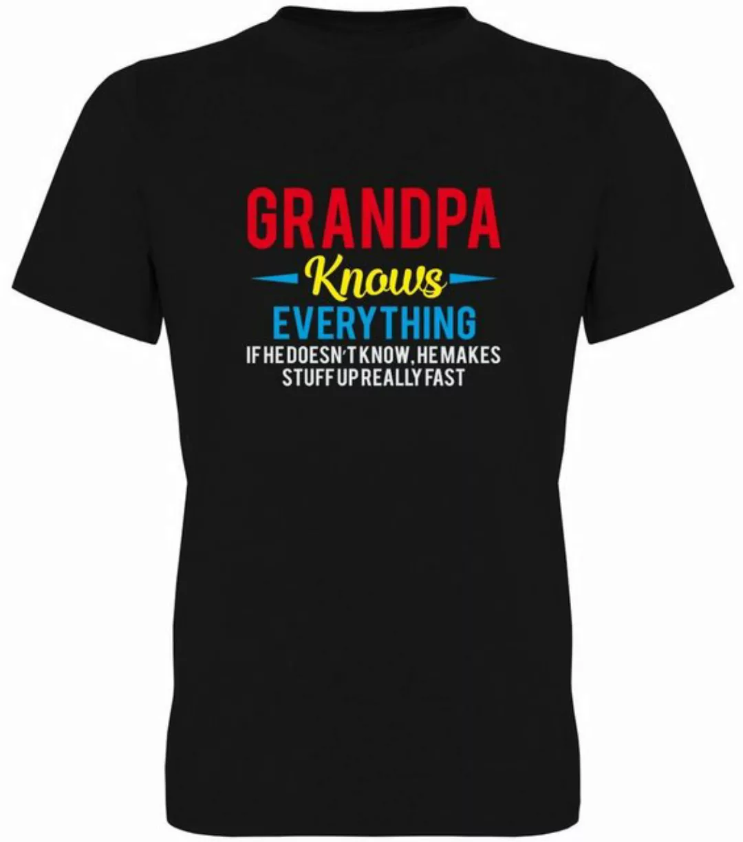 G-graphics T-Shirt Grandpa knows everything Herren T-Shirt, mit Frontprint, günstig online kaufen