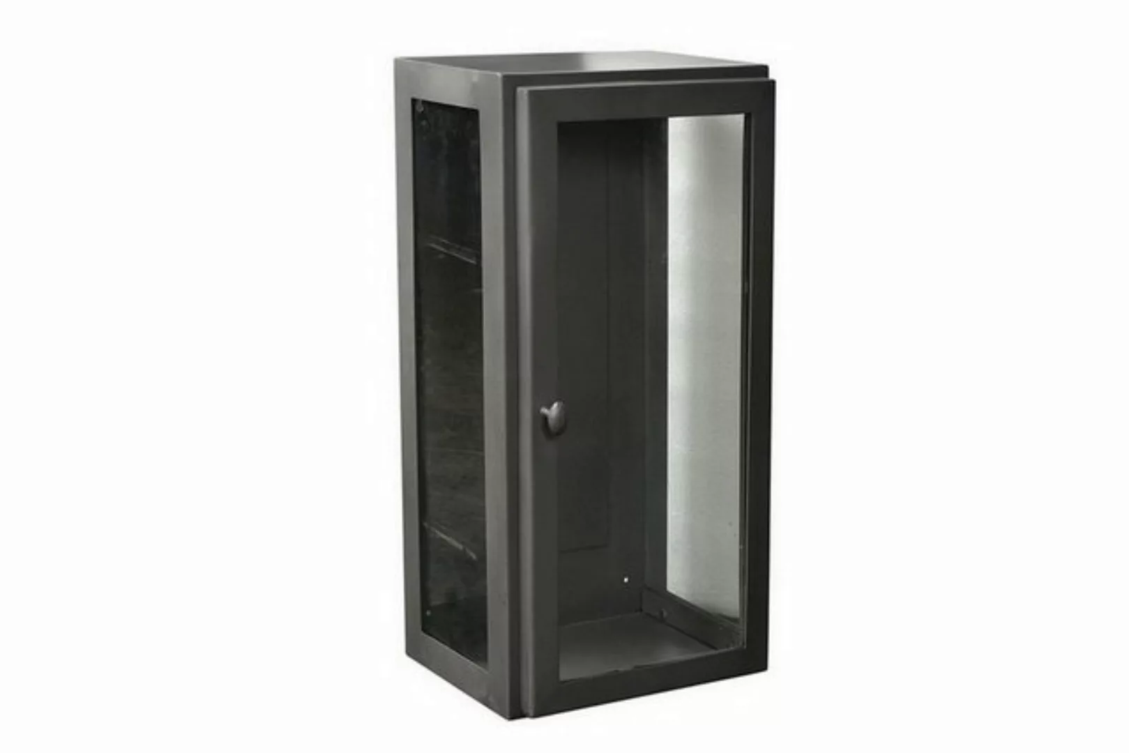 daslagerhaus living Vitrine Wandvitrine Metall/Glas grau 15*30*60cm günstig online kaufen