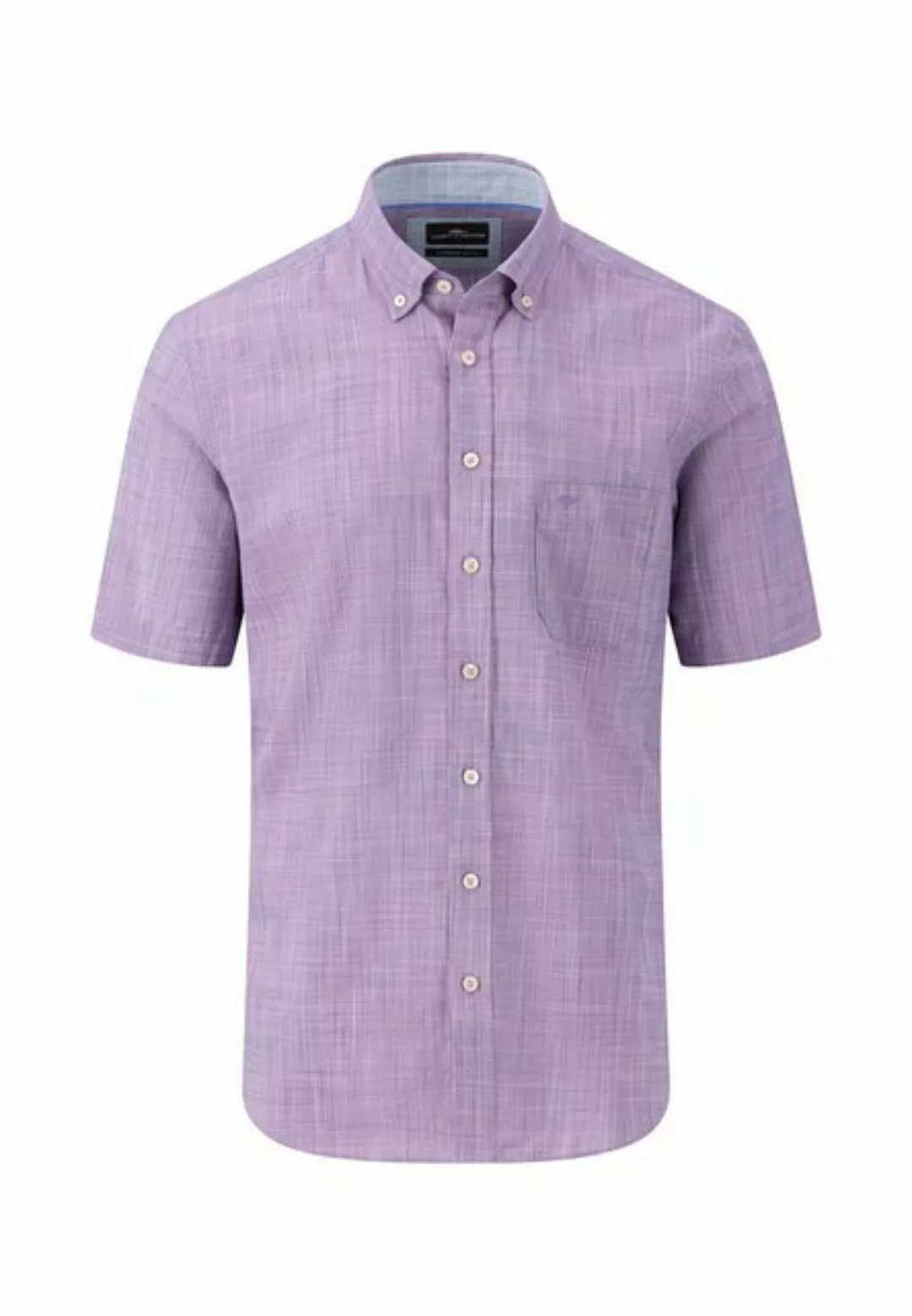 FYNCH-HATTON Kurzarmhemd mit Markenlabel auf der Brusttasche günstig online kaufen