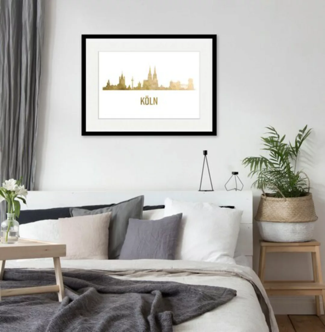 queence Bild »Köln Skyline GOLD«, Städte, (1 St.) günstig online kaufen