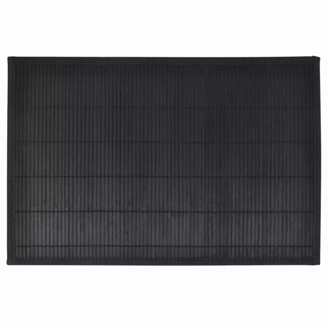 6 Bambus-platzdeckchen 30 X 45 Cm Schwarz günstig online kaufen