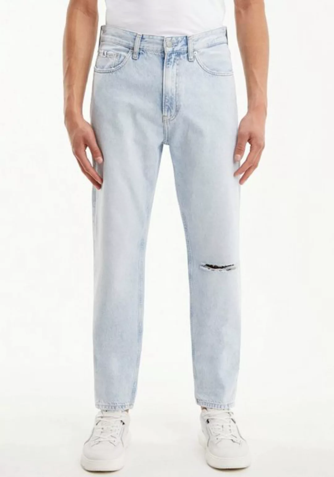 Calvin Klein Jeans Tapered-fit-Jeans REGULAR TAPER mit Calvin Klein Leder-B günstig online kaufen