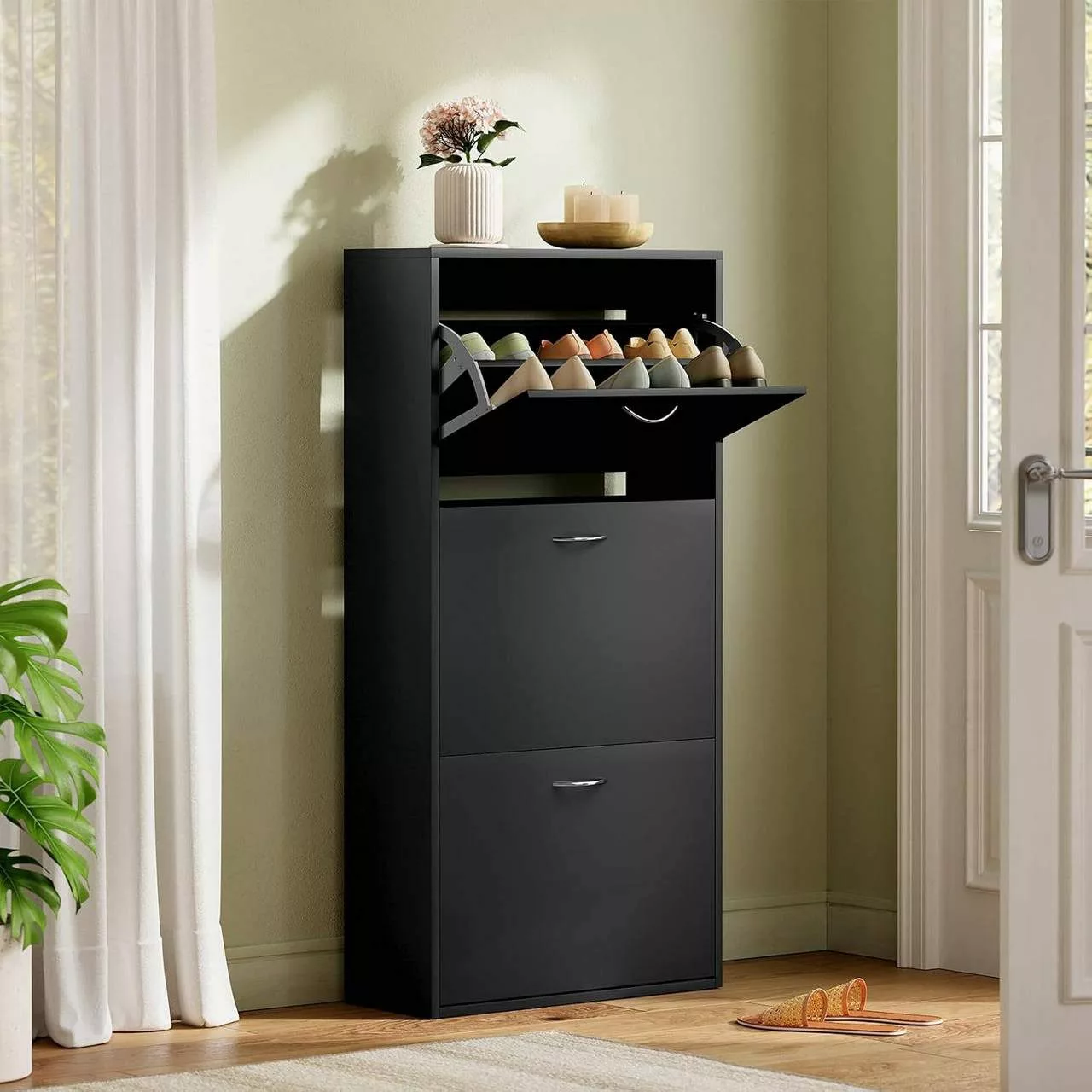 Woltu Schuhschrank (1-St) mit 3 Regale, günstig online kaufen