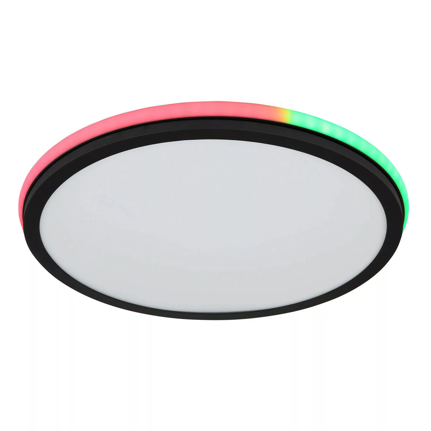 Globo LED-Deckenleuchte Jaxxi Schwarz/Weiß Ø 45 cm günstig online kaufen