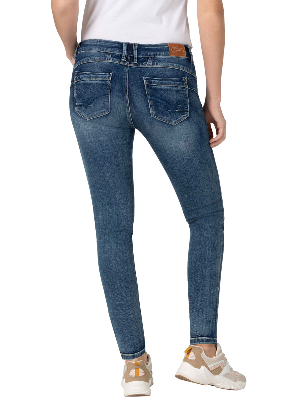 TIMEZONE Damen Jeans SLIM ENAYTZ - Slim Fit - Blau - Muted Blue Wash günstig online kaufen