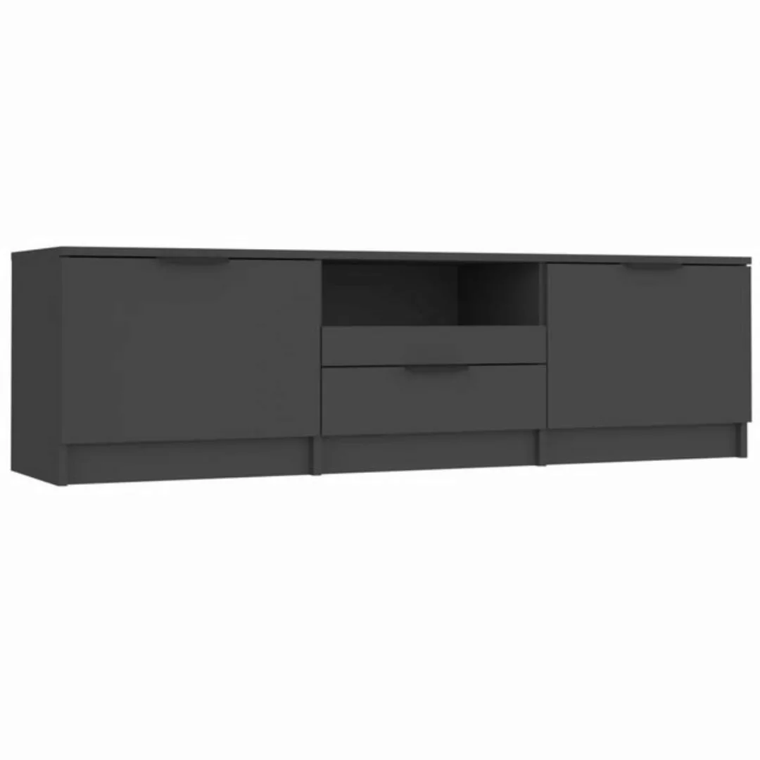 furnicato TV-Schrank Schwarz 140x35x40 cm Holzwerkstoff günstig online kaufen