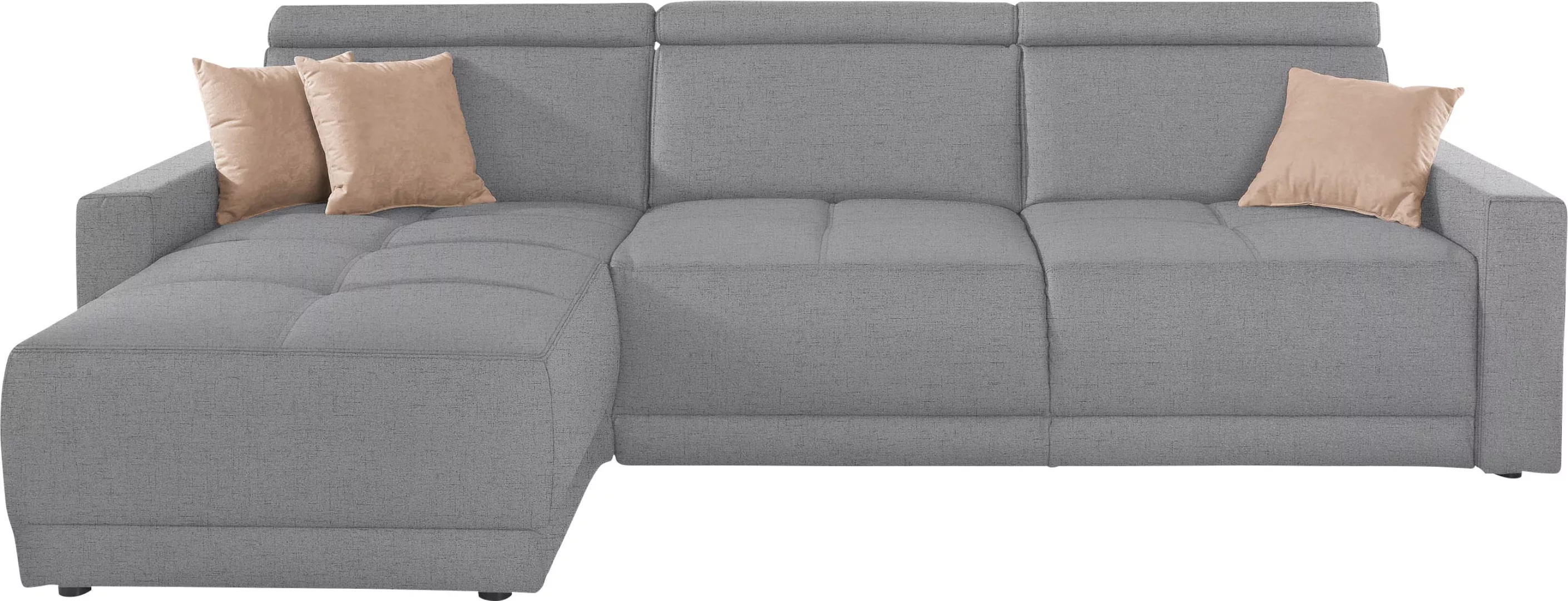 DOMO collection Ecksofa "Ava mit moderner Sitzheftung & toller Doppelnaht, günstig online kaufen