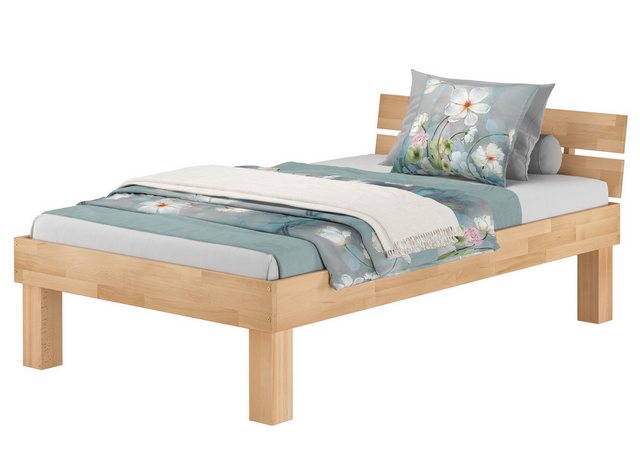 ERST-HOLZ Bett Überlanges Bett mit zweierlei Füßen, wählbare Breite ohne Zu günstig online kaufen
