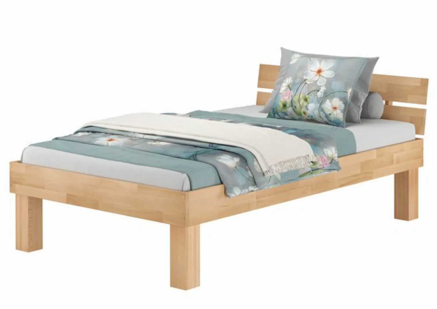 ERST-HOLZ Bett Seniorenbett Massivholzbett Buche Bett-Breite Sitzhöhe wählb günstig online kaufen