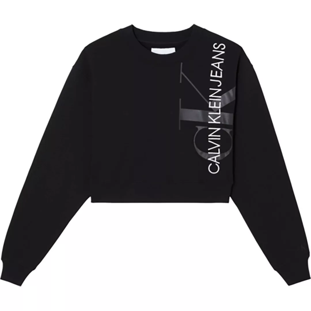 Calvin Klein Jeans Vertical Monogram Sweatshirt L Ck Black günstig online kaufen