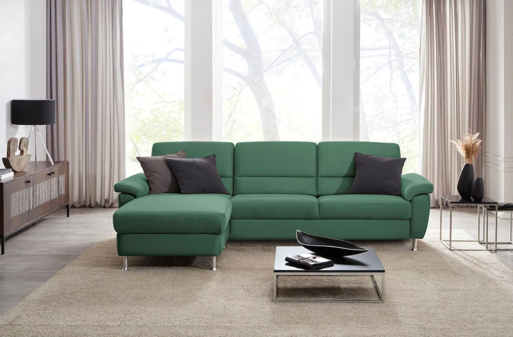 CALIZZA INTERIORS Ecksofa »Onyx L-Form«, Recamiere links oder rechts, wahlw günstig online kaufen