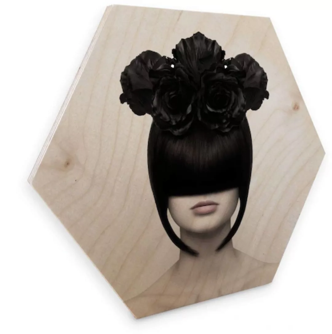 Wall-Art Holzbild »Blumen Holzbild Fashion Holzdeko«, (1 St.) günstig online kaufen