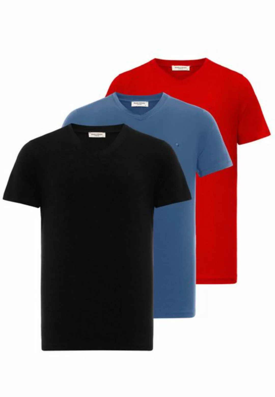 anou anou Poloshirt Sino - V Neck - Cotton - Regular Fit günstig online kaufen