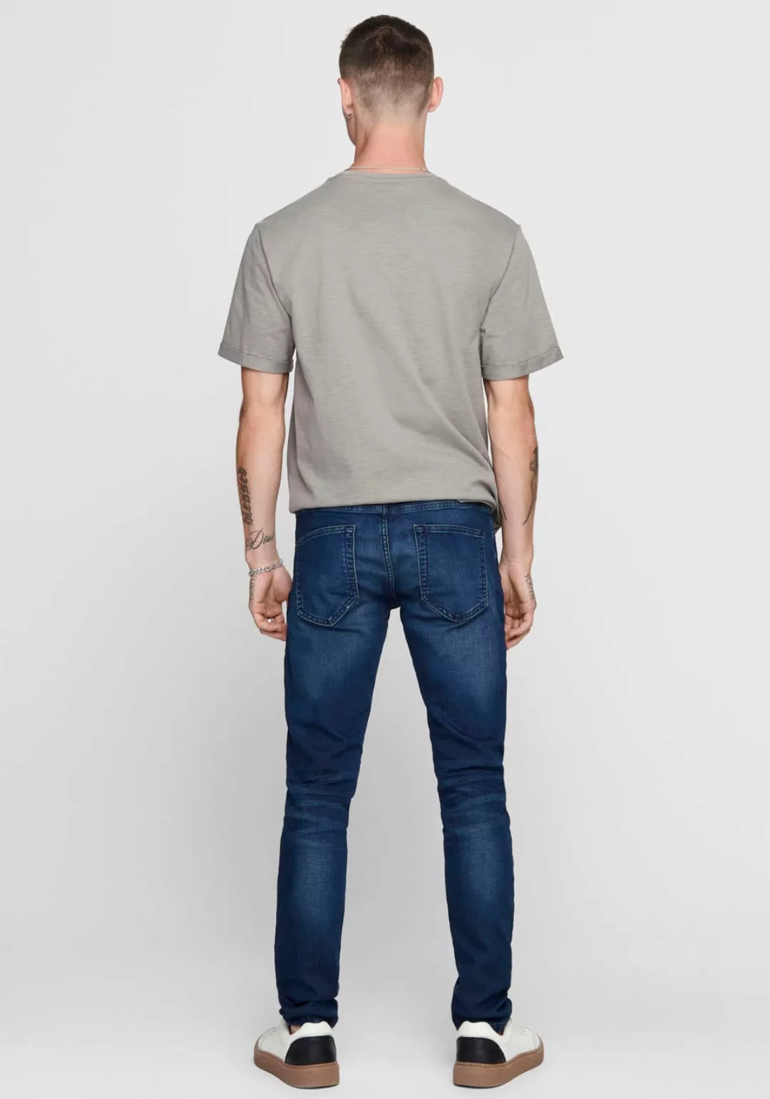 Only & Sons Herren Jeans ONSLOOM JOG DK BLUE PK 0431 - Slim Fit - Blau - Bl günstig online kaufen