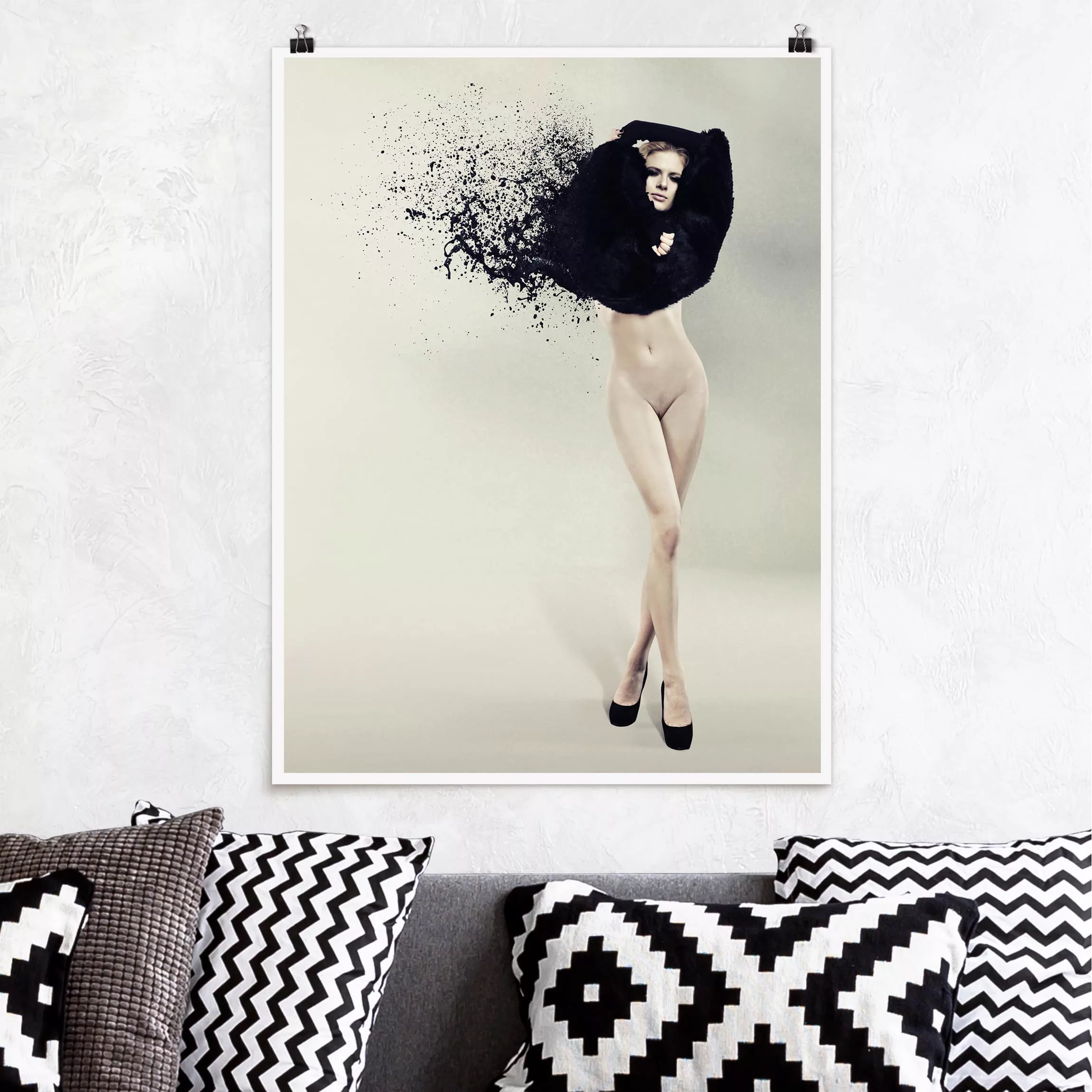 Poster Akt & Erotik - Hochformat Liquid Striptease günstig online kaufen