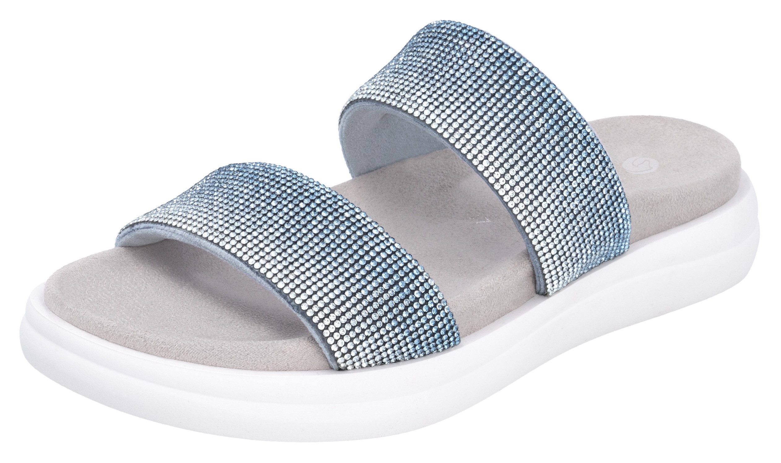 Remonte Pantolette, Plateau, Sommerschuh, Schlappen mit funkelenden Strasss günstig online kaufen