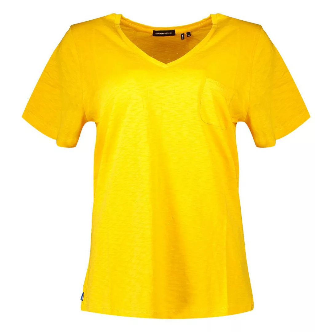 Superdry Pocket V Neck Kurzarm T-shirt L Pigment Yellow günstig online kaufen