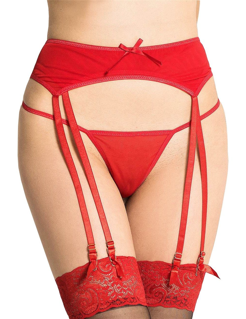 Lau-Fashion Strapsgürtel Unterwäsche Dessous Hüfthalter Strapse günstig online kaufen