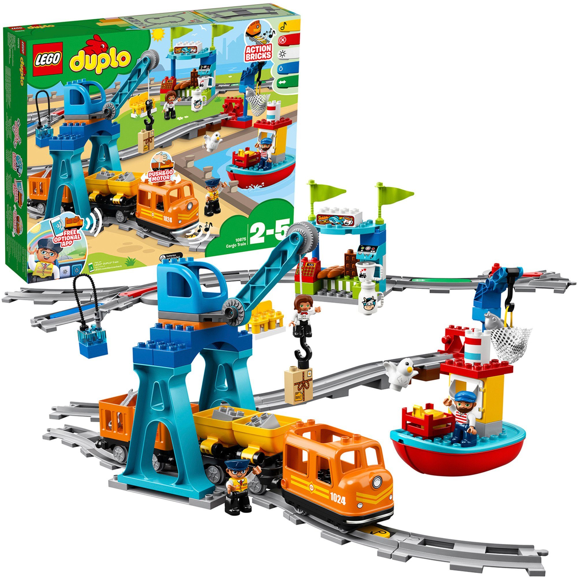 LEGO® LEGO DUPLO Güterzug, Konstruktionsspielzeug Spielbausteine günstig online kaufen