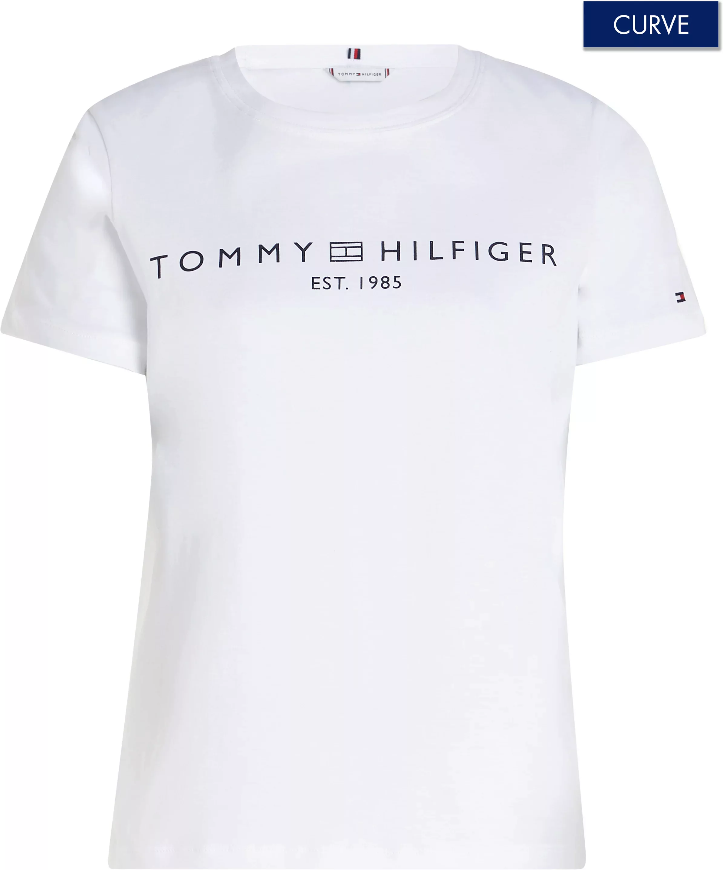 Tommy Hilfiger Curve Rundhalsshirt "CRV REG CORP LOGO C-NK SS", Auch in grö günstig online kaufen