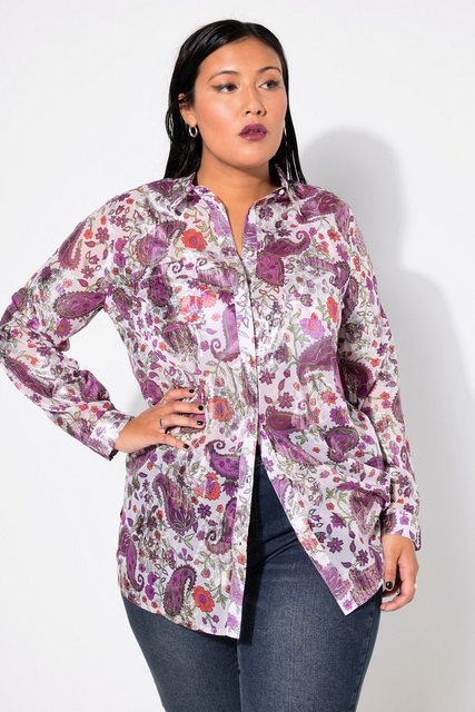 Studio Untold Longbluse Hemdbluse Boxy Shape Paisleyprint günstig online kaufen