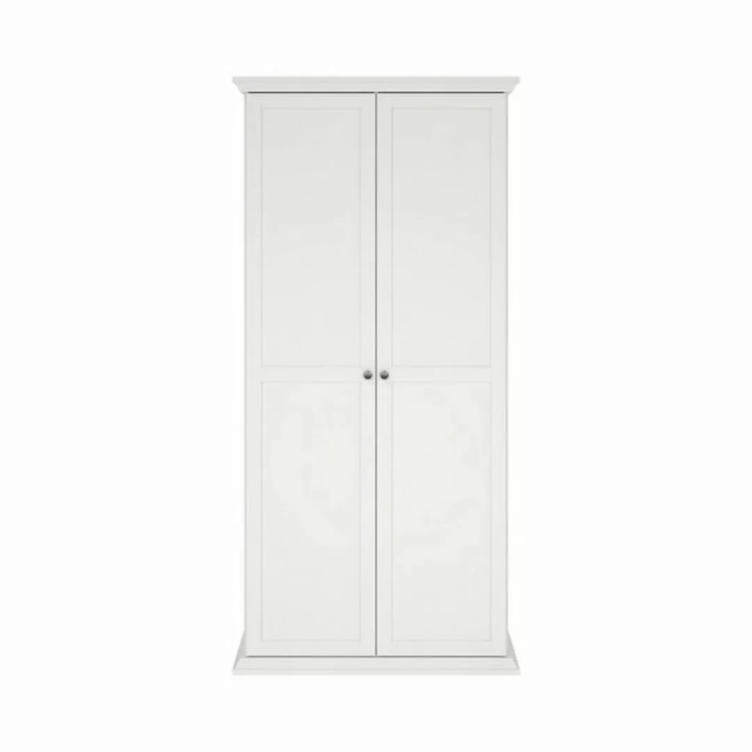 ebuy24 Kleiderschrank North Kleiderschrank 2 Türen weiß. günstig online kaufen