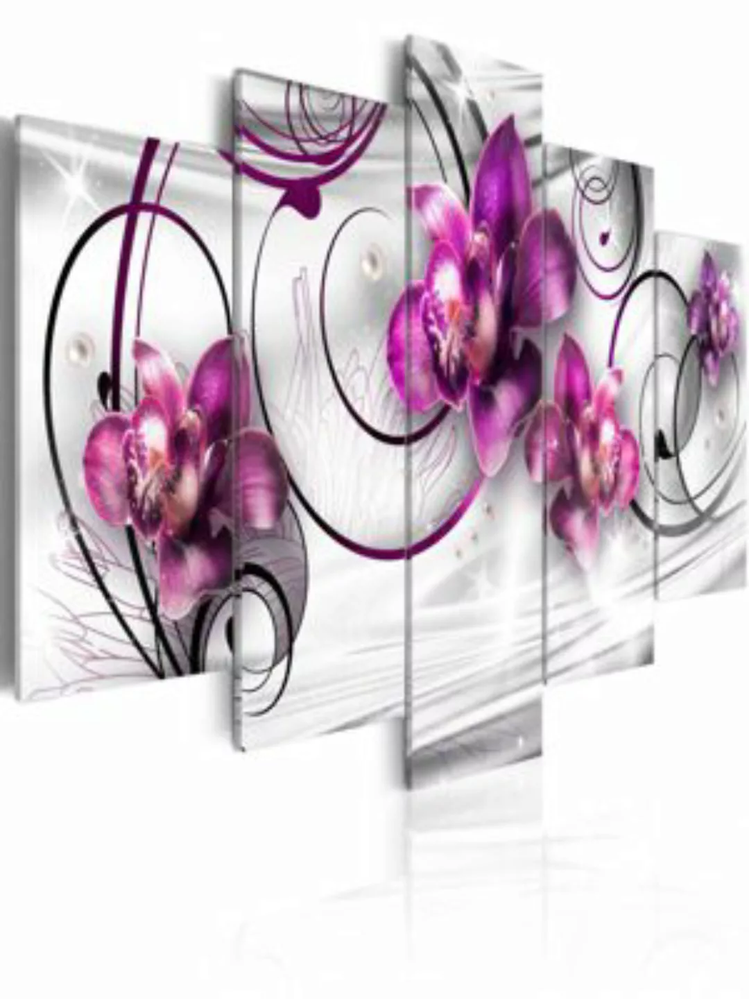 artgeist Wandbild Orchids and Pearls mehrfarbig Gr. 200 x 100 günstig online kaufen