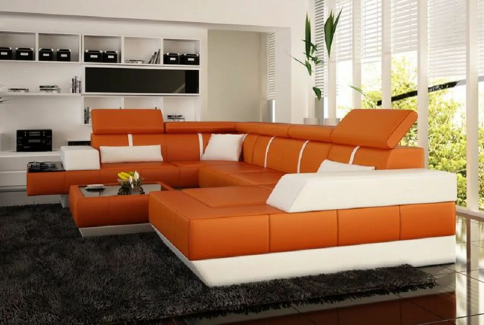 JVmoebel Ecksofa, Sofa Wohnlandschaft U Form Ecksofa Couch Polster U Form C günstig online kaufen