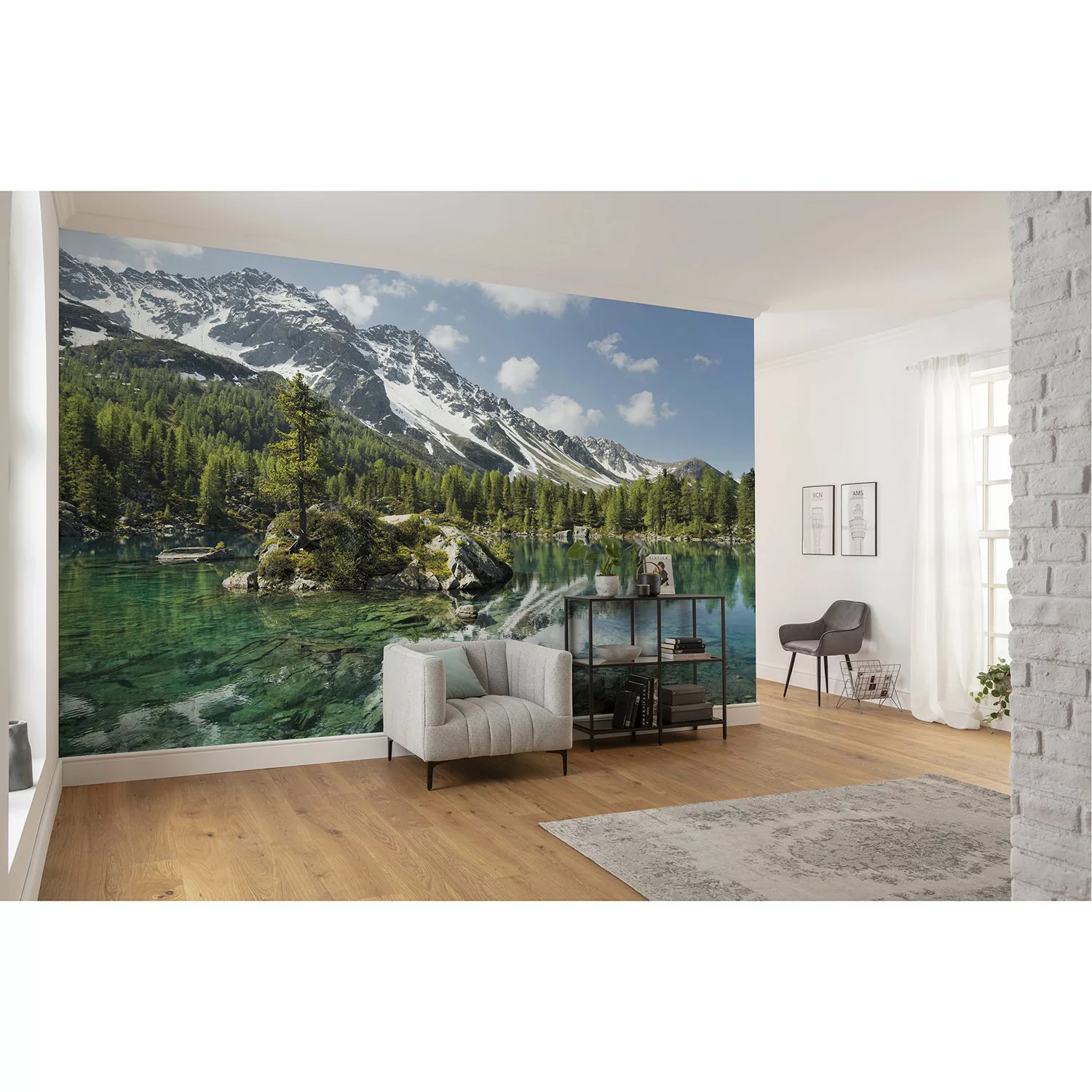 KOMAR Vlies Fototapete - Bergmagie - Größe 450 x 280 cm mehrfarbig günstig online kaufen