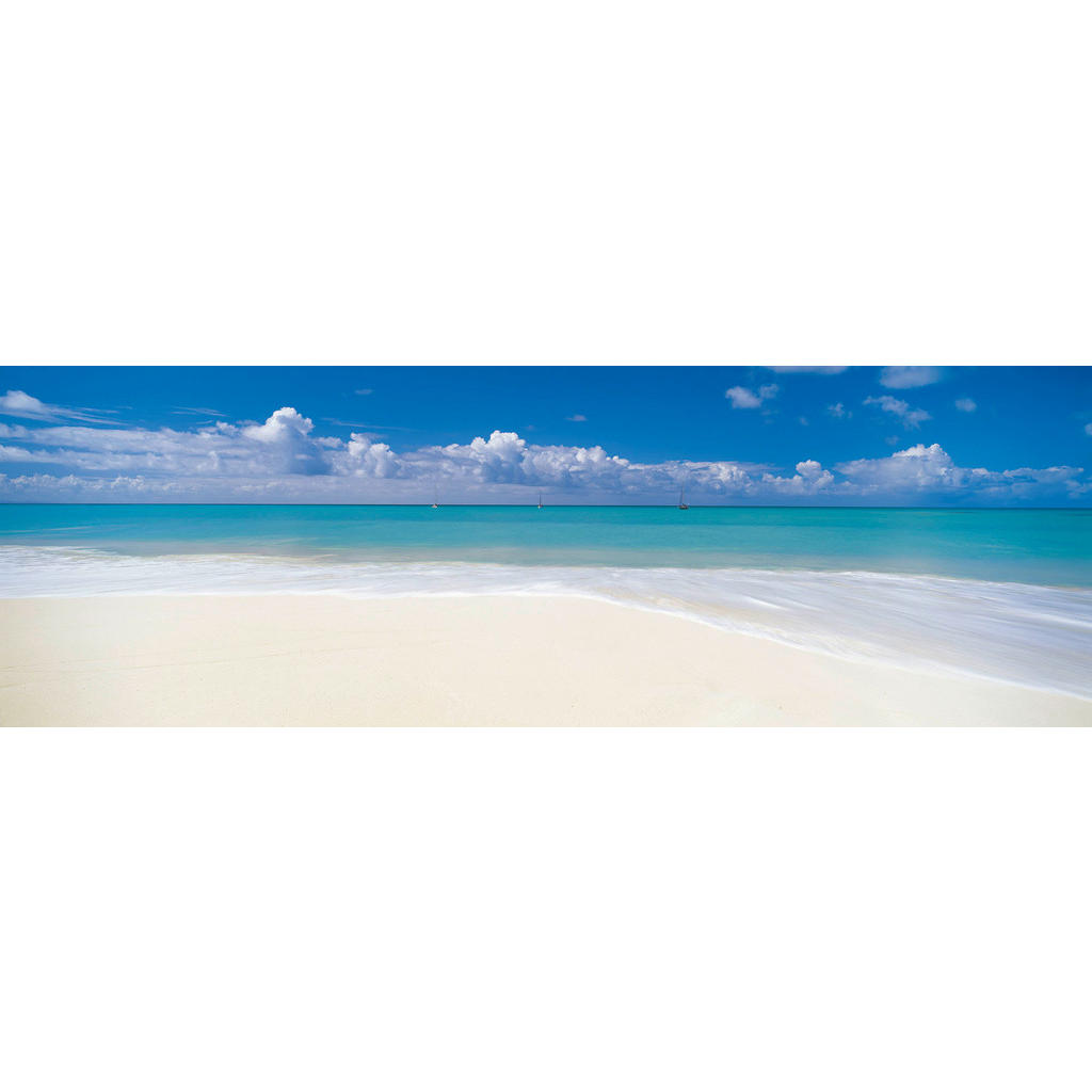 Komar Fototapete »Deserted Beach - Größe 368 x 127 cm«, bedruckt, Wohnzimme günstig online kaufen