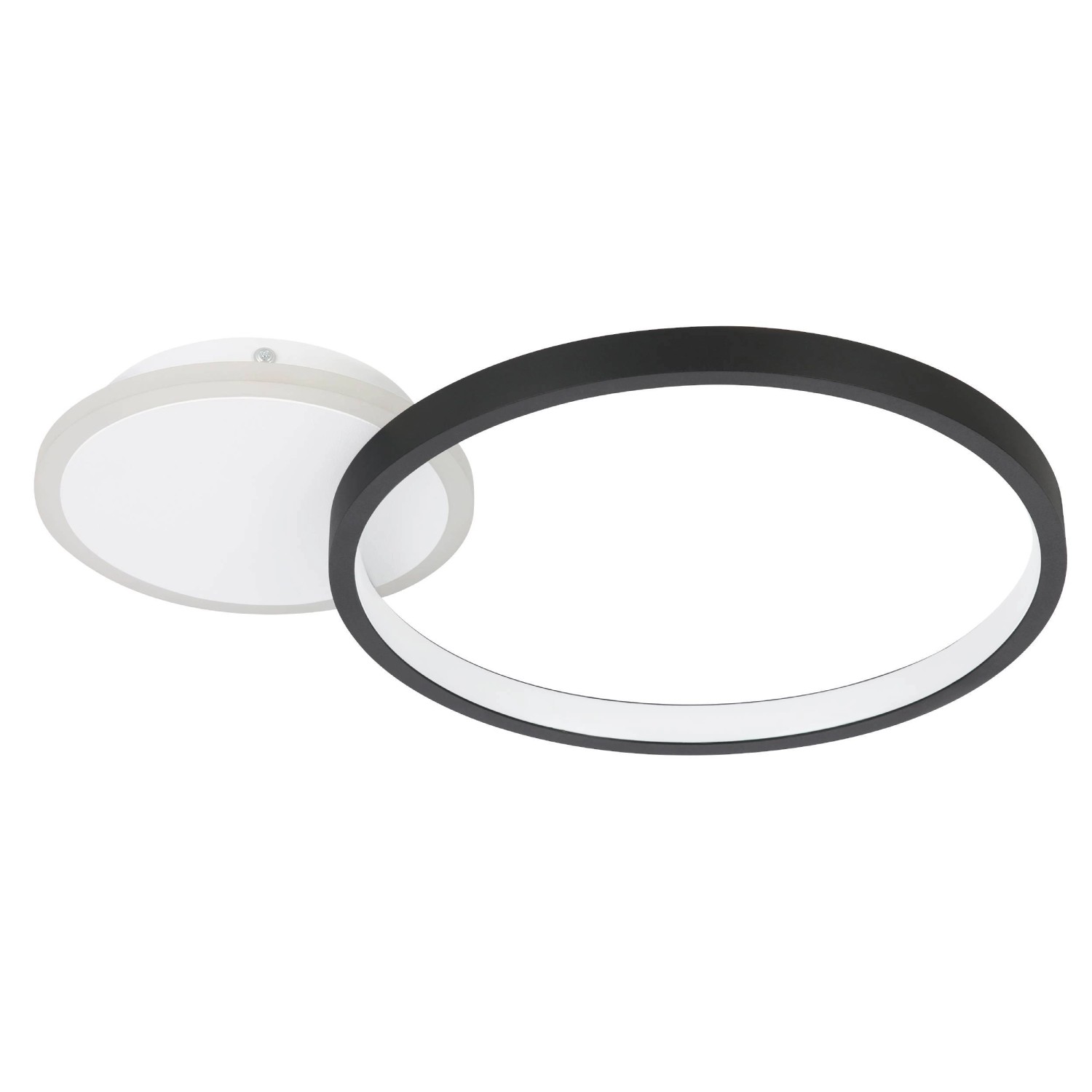 LED-Deckenlampe Gafares, schwarz Alu 41 cm Fernbedienung CCT günstig online kaufen