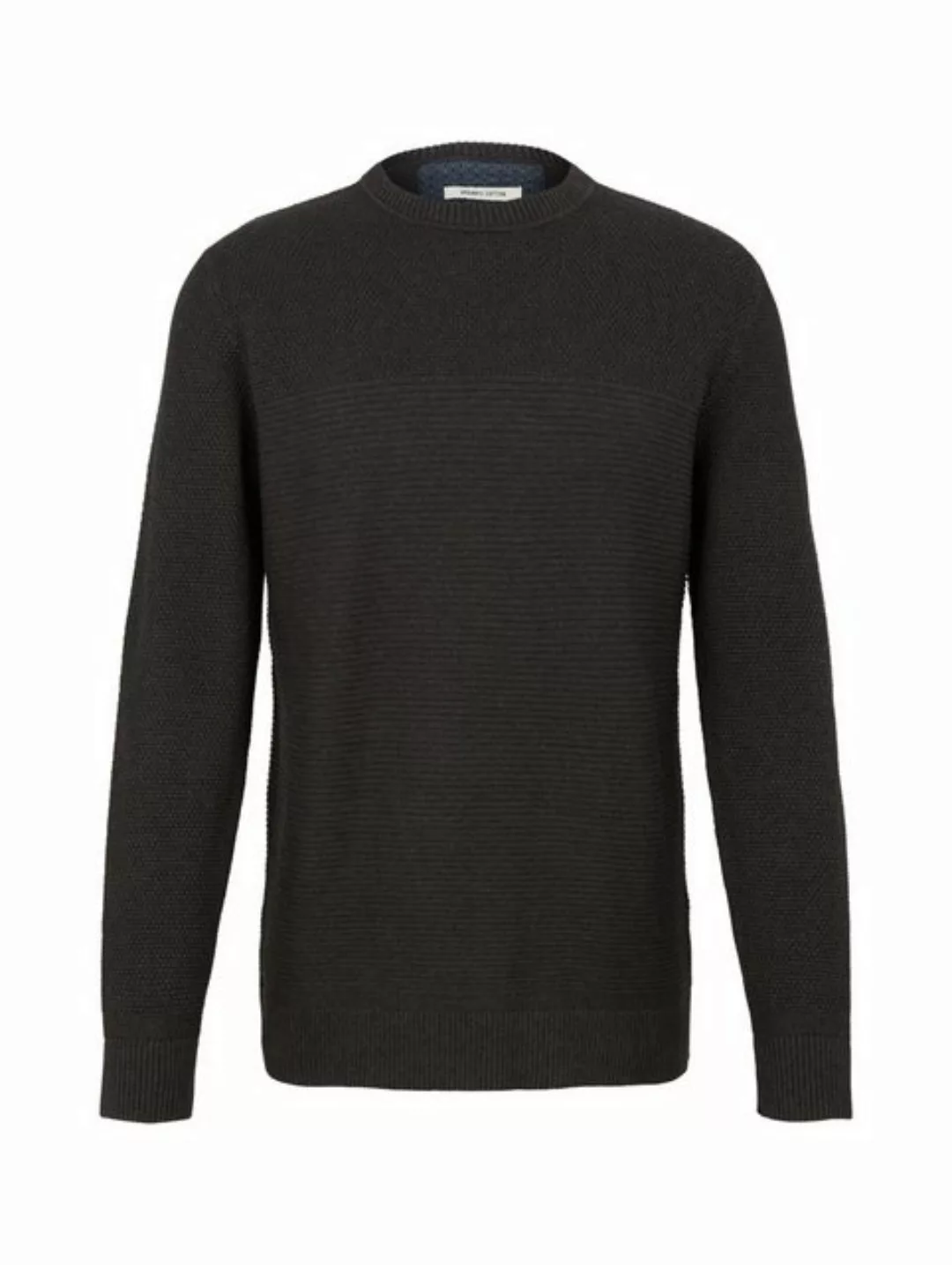 Tom Tailor Herren Rundhals Pullover BASIC STRUCTURED günstig online kaufen