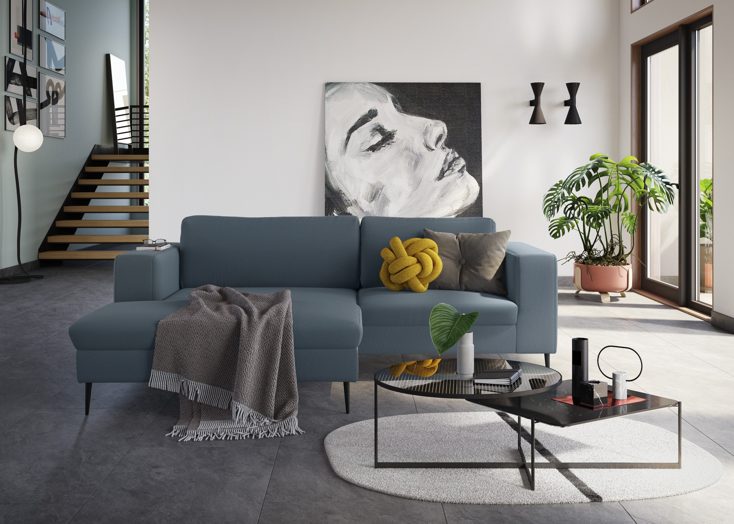 DOMO collection Ecksofa "Modica, zeitlos und elegant, L-Form", moderne Opti günstig online kaufen