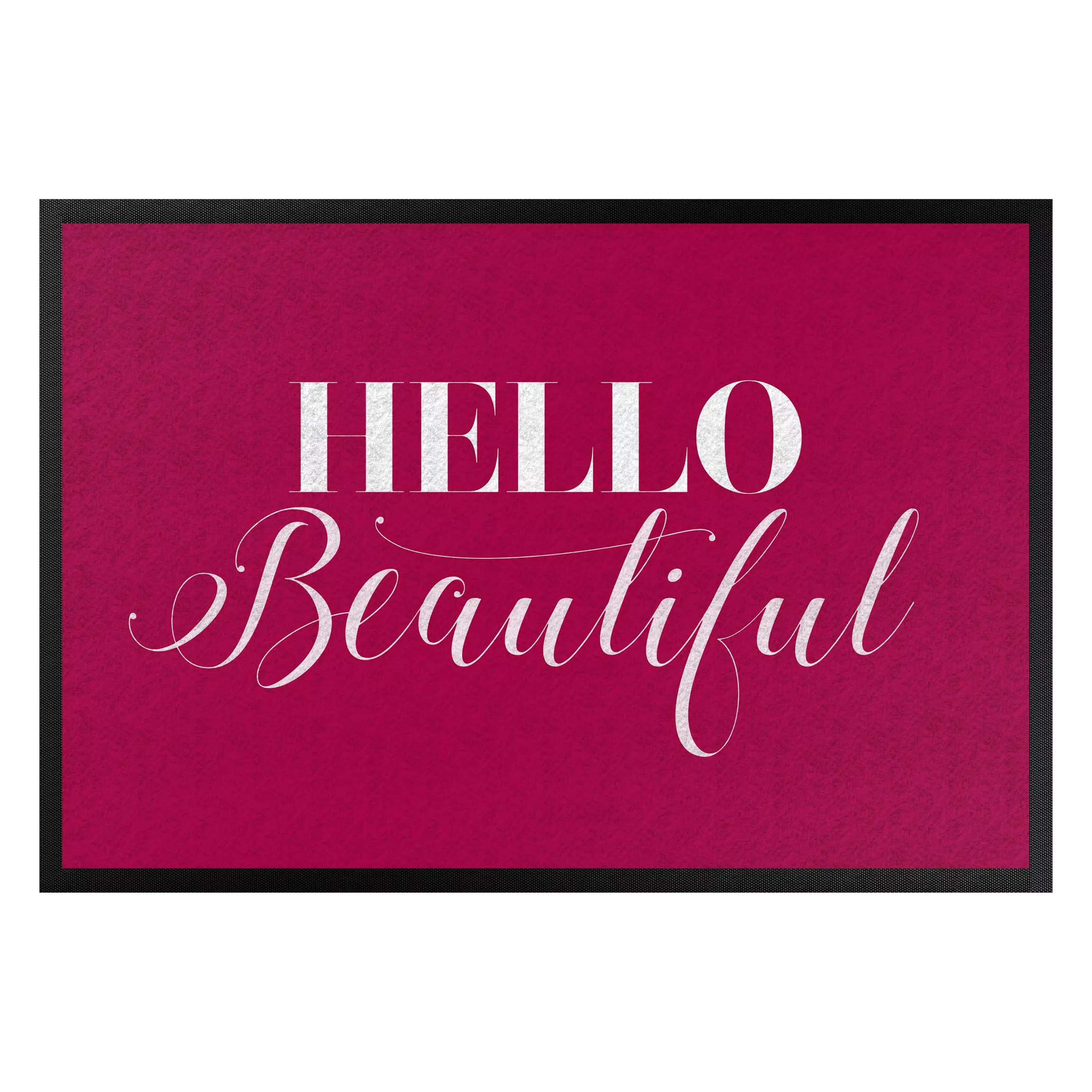 Fußmatte Spruch Hello Beautiful günstig online kaufen