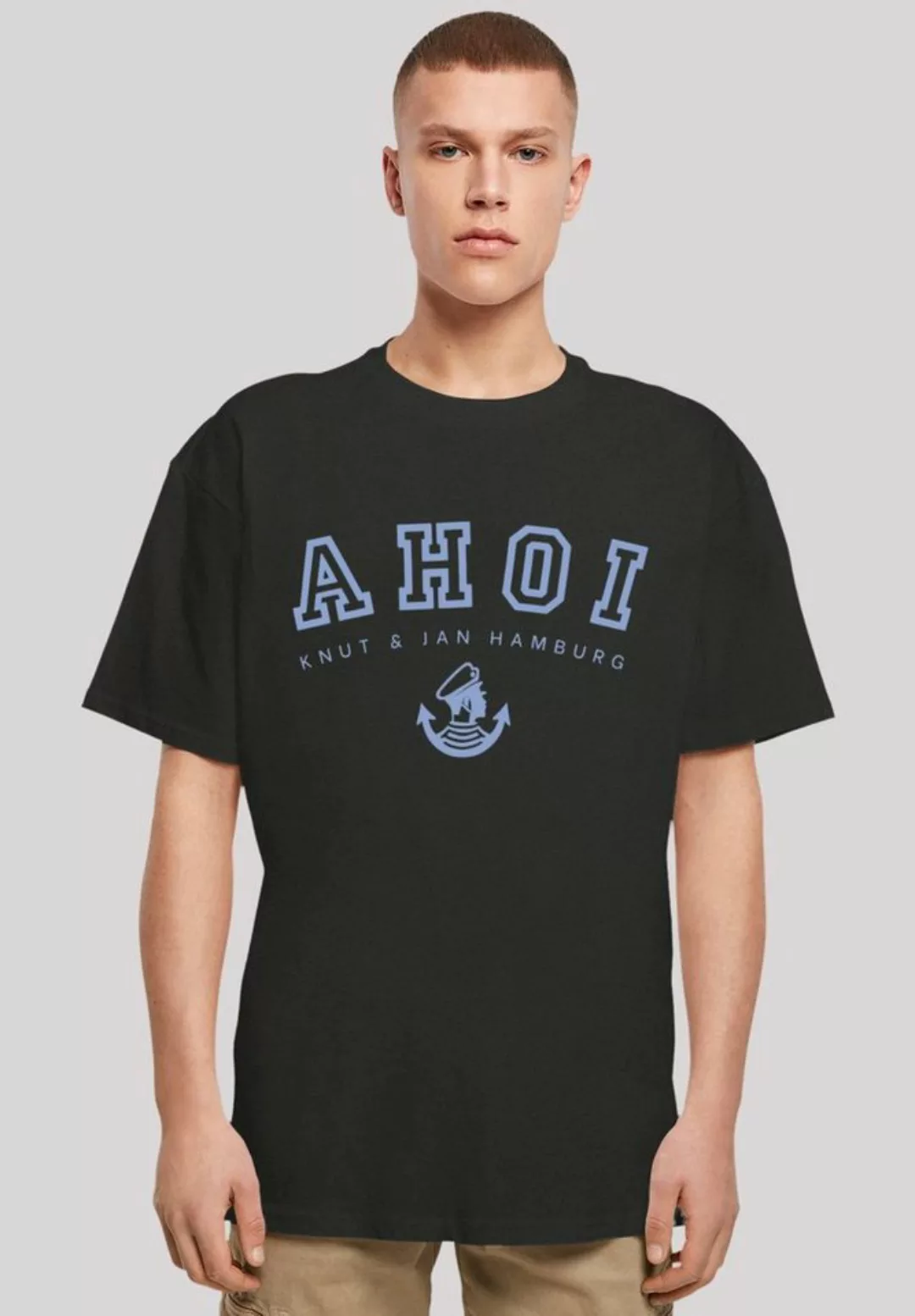 F4NT4STIC T-Shirt "Oversized T-Shirt Ahoi Knut & Jan Hamburg", Print günstig online kaufen