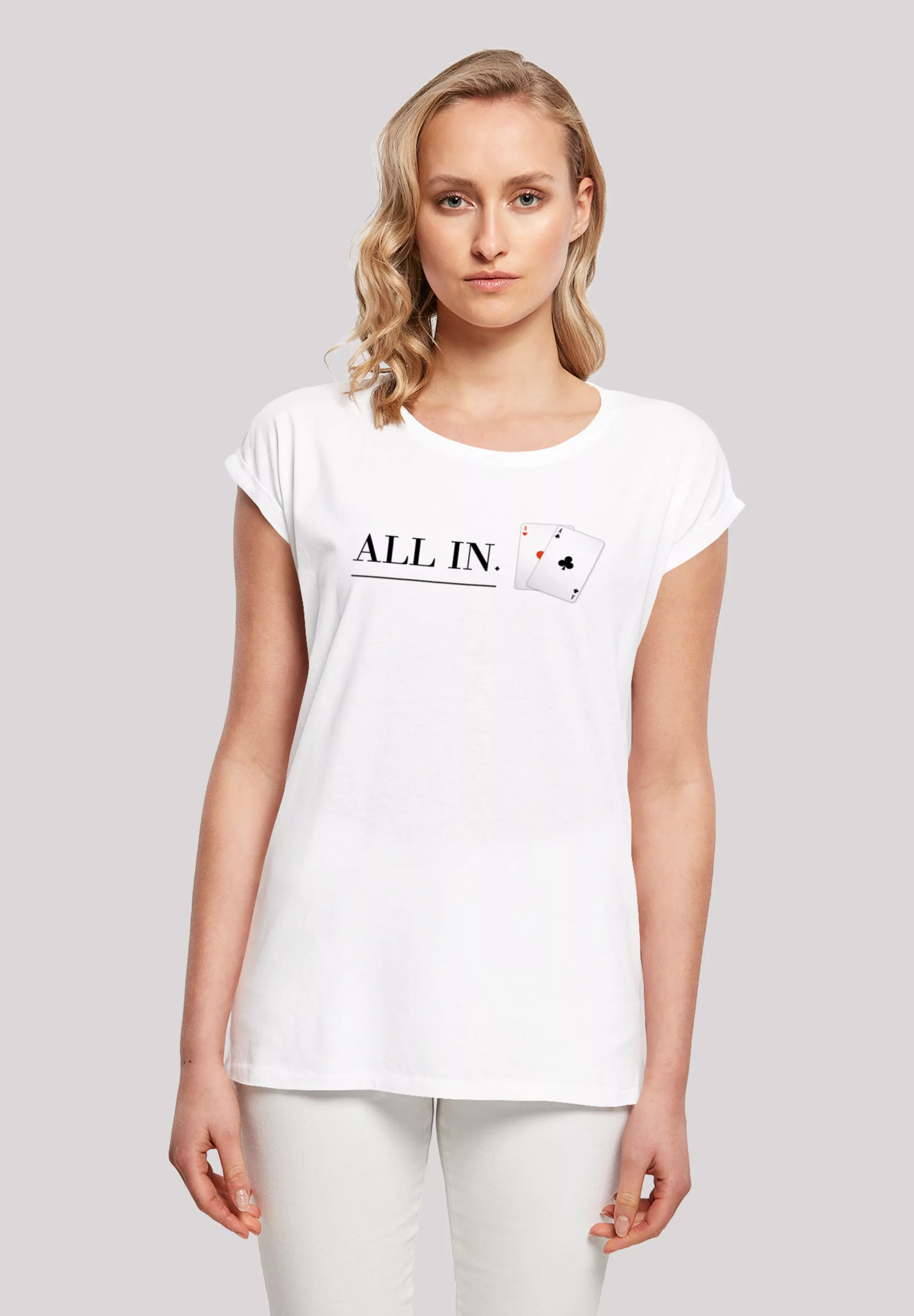 F4NT4STIC T-Shirt "Poker All In Karten", Print günstig online kaufen